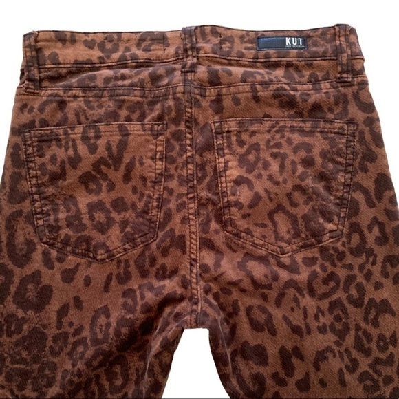 🖤leopard Jeans🖤 Connie High Rise Ankle Skinny By KUT From The Kloth - Picture 4 of 5